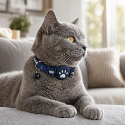 Collier AirTag Chat Premium
