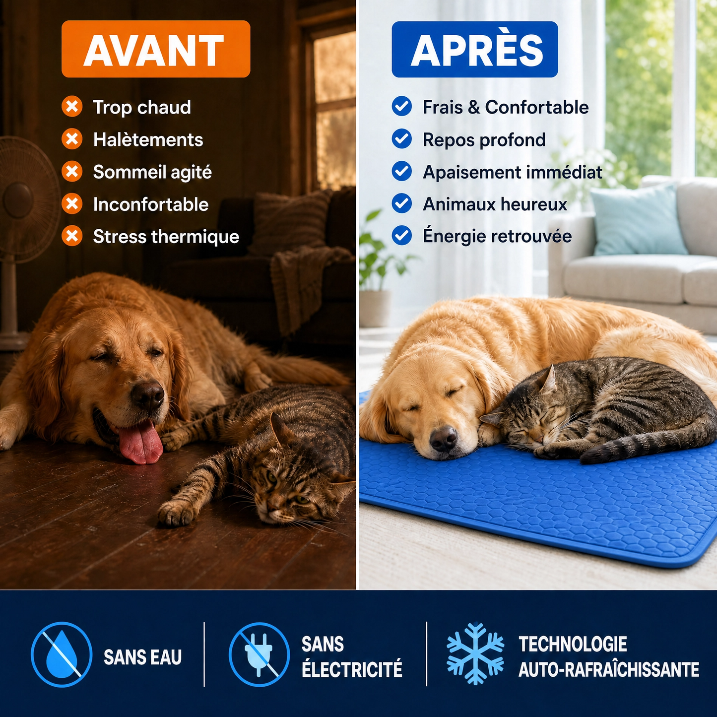 Tapis Rafraîchissant pour chat et chien
